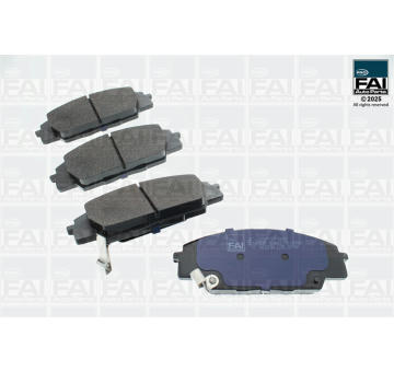 Sada brzdových destiček, kotoučová brzda FAI AutoParts FPBP124