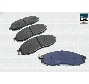 Sada brzdových destiček, kotoučová brzda FAI AutoParts FPBP152
