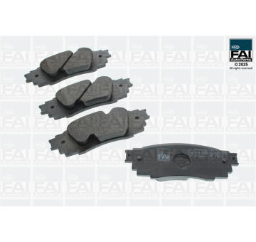 Sada brzdových destiček, kotoučová brzda FAI AutoParts FPBP660