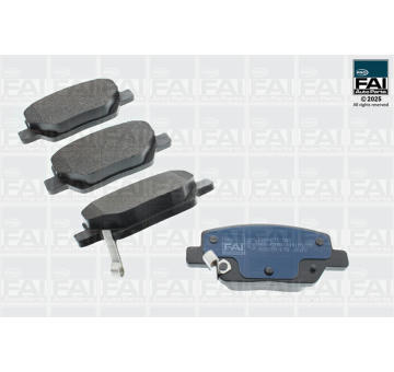Sada brzdových destiček, kotoučová brzda FAI AutoParts FPBP671