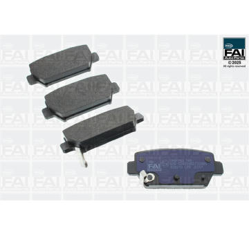 Sada brzdových destiček, kotoučová brzda FAI AutoParts FPBP763