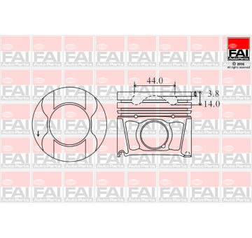 Píst FAI AutoParts PK15-000
