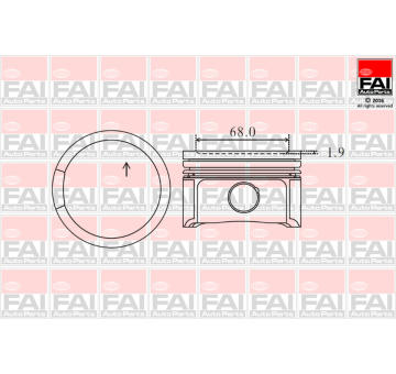 Píst FAI AutoParts PK2-000