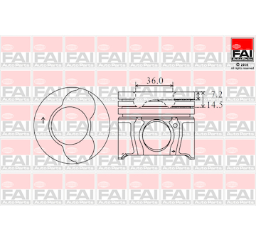 Píst FAI AutoParts PK3-000