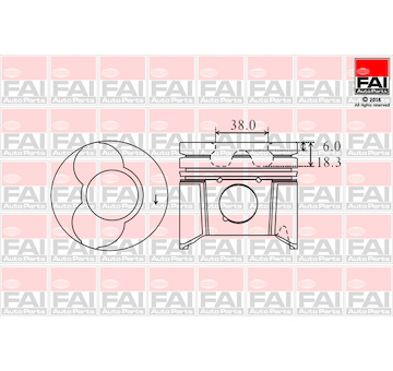 Píst FAI AutoParts PK5-000