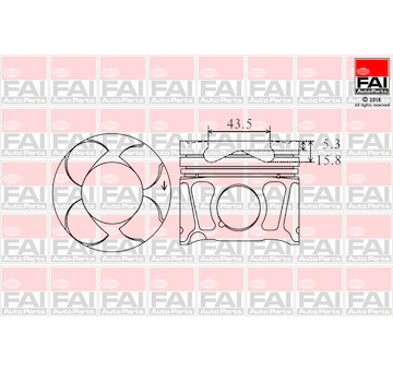 Píst FAI AutoParts PK8-000