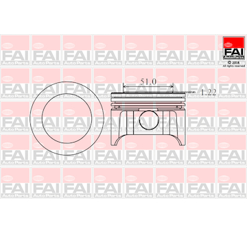 Píst FAI AutoParts PK9-000