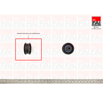 Napínací kladka, ozubený řemen FAI AutoParts T6810