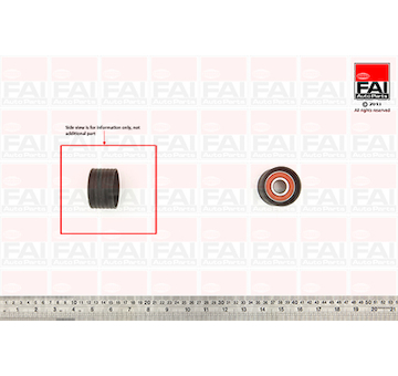 Vratna/vodici kladka, ozubeny remen FAI AutoParts T9512