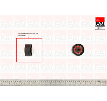 Vratná/vodicí kladka, klínový žebrový řemen FAI AutoParts T9594