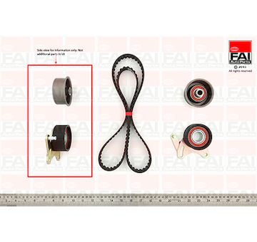 ozubení,sada rozvodového řemene FAI AutoParts TBK107