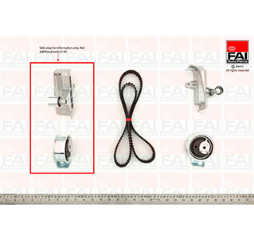 ozubení,sada rozvodového řemene FAI AutoParts TBK385