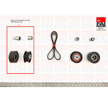 ozubení,sada rozvodového řemene FAI AutoParts TBK416