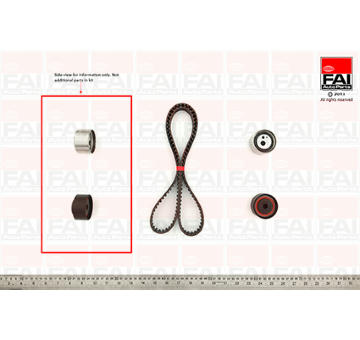 ozubení,sada rozvodového řemene FAI AutoParts TBK418