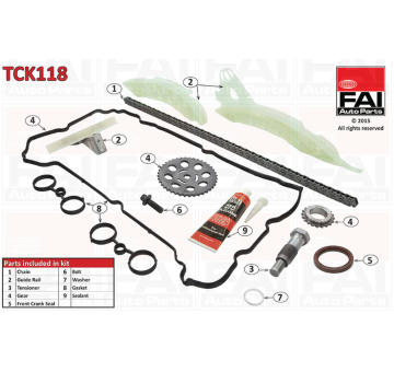 Sada rozvodového řetězu FAI AutoParts TCK118