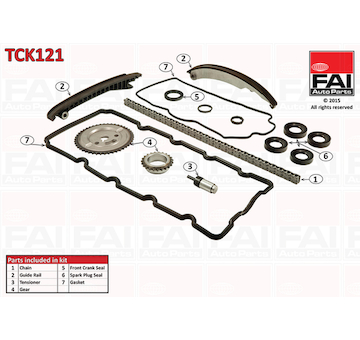 Sada rozvodového řetězu FAI AutoParts TCK121