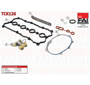 Sada rozvodového řetězu FAI AutoParts TCK126