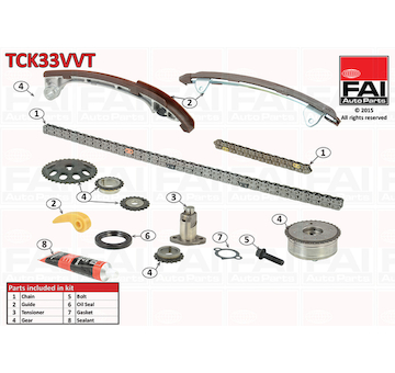 Sada rozvodového řetězu FAI AutoParts TCK33VVT