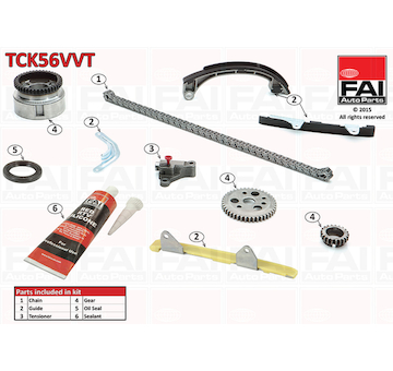 Sada rozvodového řetězu FAI AutoParts TCK56VVT