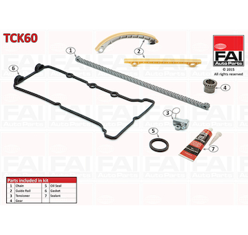 Sada rozvodového řetězu FAI AutoParts TCK60