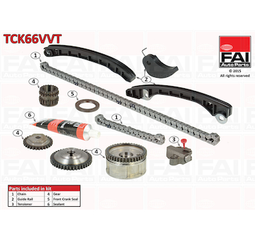 Sada rozvodového řetězu FAI AutoParts TCK66VVT