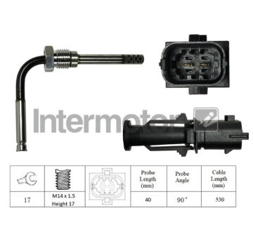 Cidlo, teplota vyfukovych plynu INTERMOTOR 27035