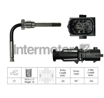 Cidlo, teplota vyfukovych plynu INTERMOTOR 27039