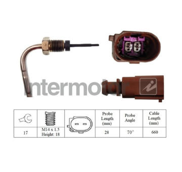 Cidlo, teplota vyfukovych plynu INTERMOTOR 27190