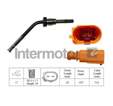 Cidlo, teplota vyfukovych plynu INTERMOTOR 27323