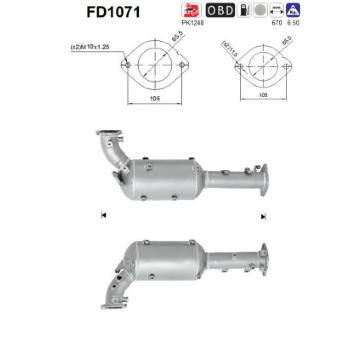 Filtr pevnych castic, vyfukovy system AS FD1071