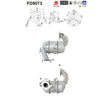 Filtr pevnych castic, vyfukovy system AS FD5073