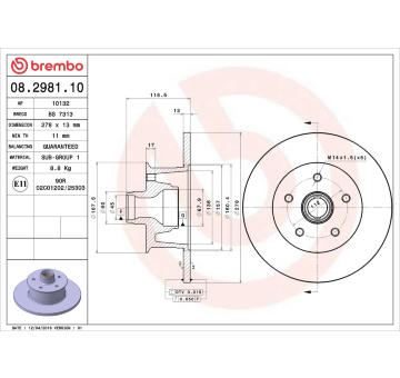 Brzdový kotouč AP 10132