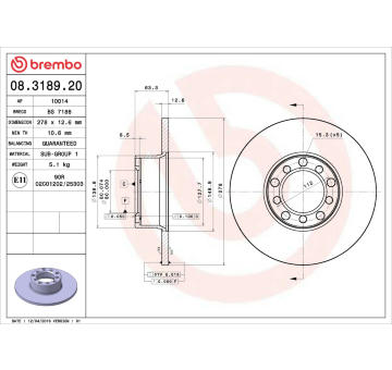 Brzdový kotouč AP 10014