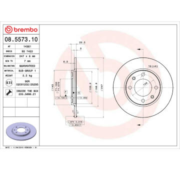 Brzdový kotouč AP 14361