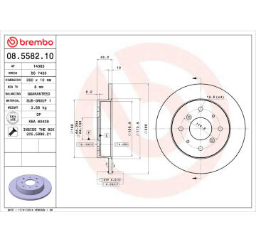 Brzdový kotouč AP 14363