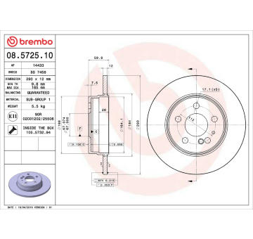 Brzdový kotouč AP 14433