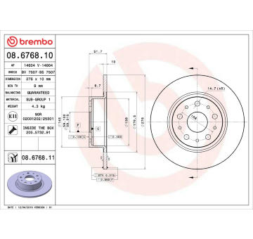 Brzdový kotouč AP 14604