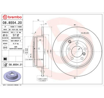 Brzdový kotouč AP 14895