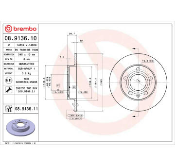 Brzdový kotouč AP 14839