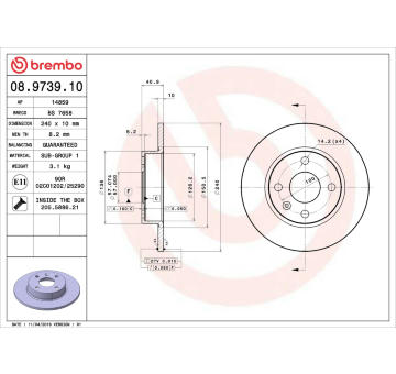 Brzdový kotouč AP 14859