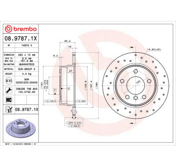 Brzdový kotouč AP 14870 X