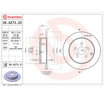 Brzdový kotouč AP 15047