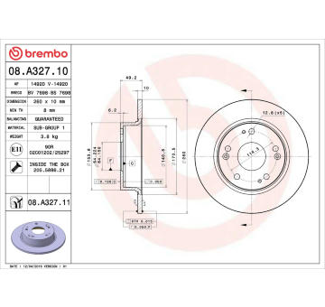 Brzdový kotouč AP 14920