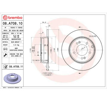 Brzdový kotouč AP 15042