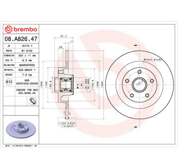 Brzdový kotouč AP 15170 Y