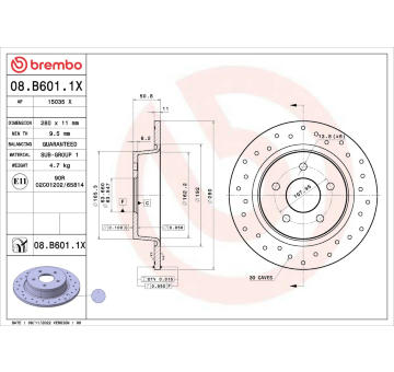 Brzdový kotouč AP 15035 X