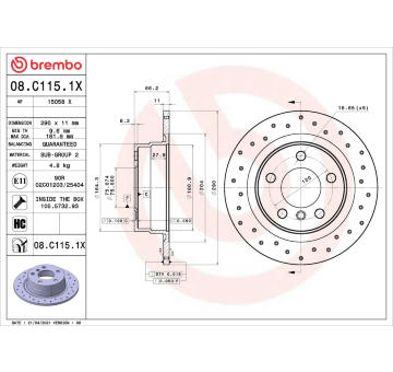 Brzdový kotouč AP 15058 X