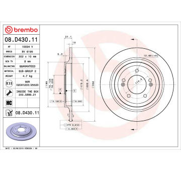 Brzdový kotouč AP 10034 V