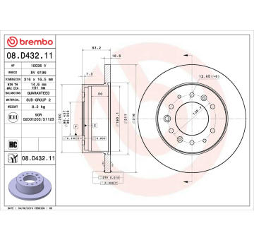 Brzdový kotouč AP 10035 V