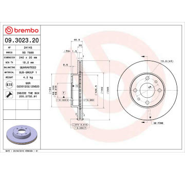 Brzdový kotouč AP 24143